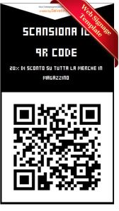 QR code per digital signage